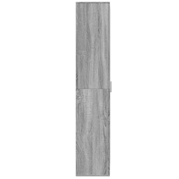 vidaXL højskab 70x35x180 cm konstrueret træ grå sonoma-eg