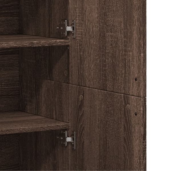 vidaXL Highboard brun eik 80x35x180 cm konstruert tre