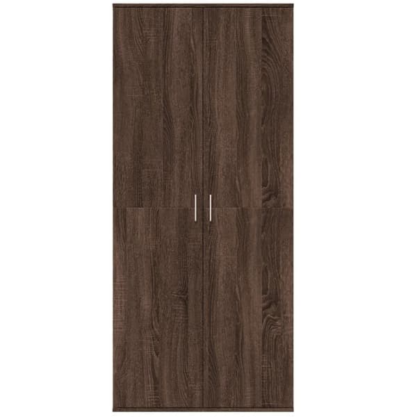 vidaXL Highboard brun eik 80x35x180 cm konstruert tre