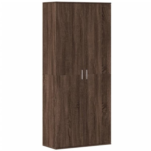 vidaXL Highboard brun eik 80x35x180 cm konstruert tre