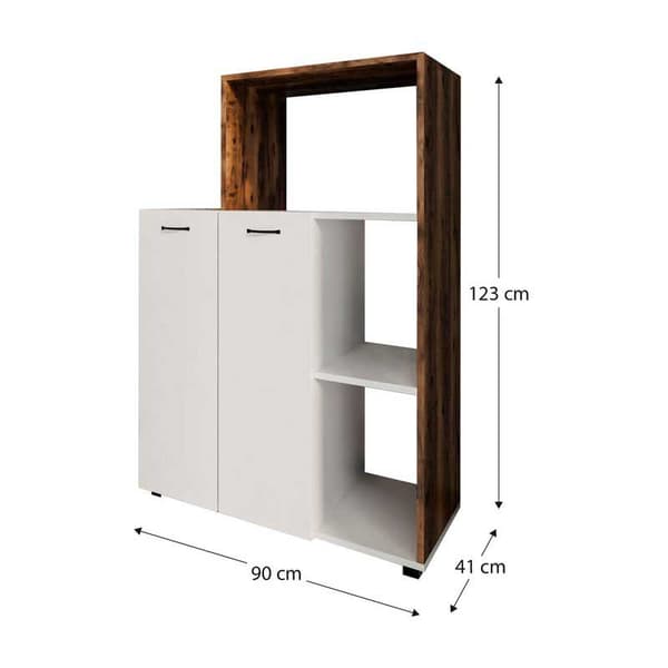 Catterhouse Multifunktionsgarderob Delfos 123 90x41x123 Cm
