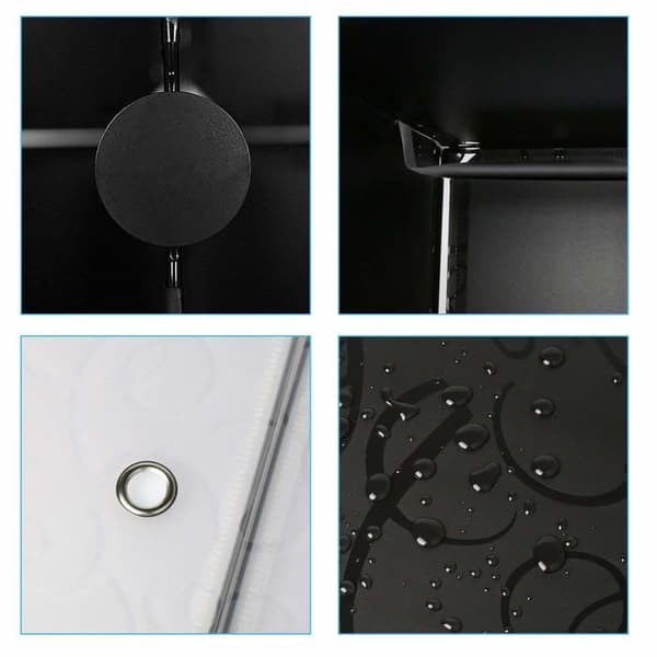 Meerveil Soft Garderob - PPYG001 - Garderob, Plast, Svart, 12 kuber