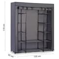Miniatyrbillede 4 af 4: Stor Massido tekstilgarderobe - grafit
