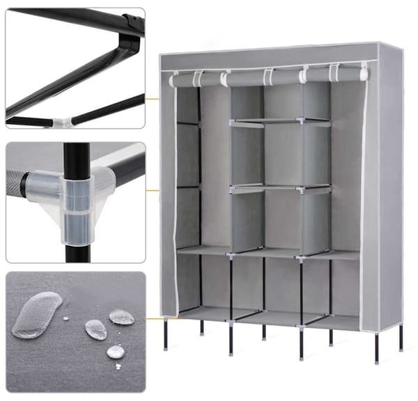 Massido tekstilgarderobe - grå