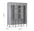 Miniatyrbillede 4 af 4: Massido tekstilgarderobe - grå