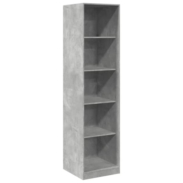 vidaXL Garderobe betonggrå 50x50x200 cm sponplate