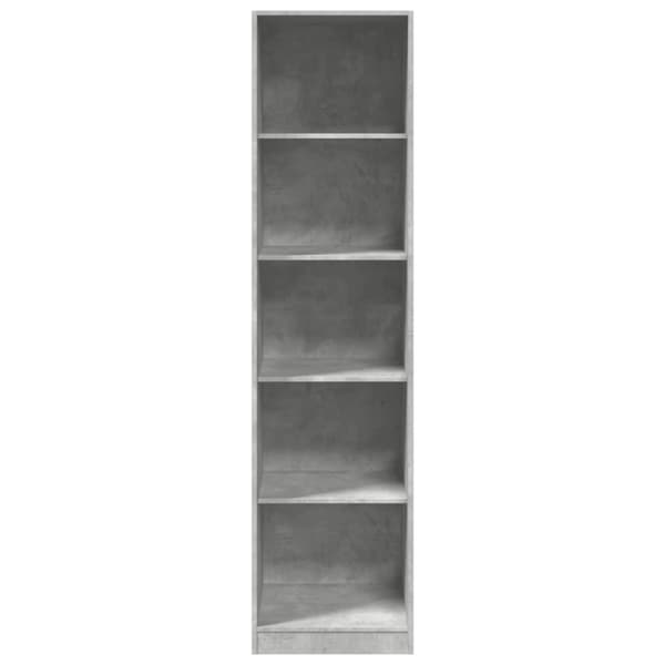 vidaXL Garderobe betonggrå 50x50x200 cm sponplate