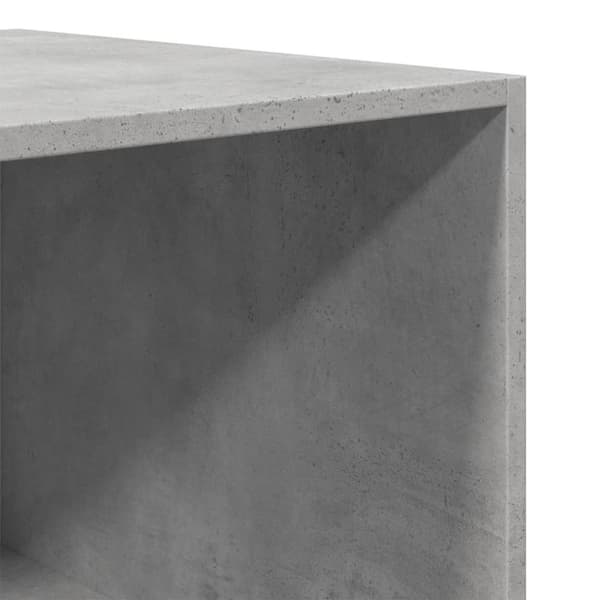 vidaXL Garderobe betonggrå 50x50x200 cm sponplate