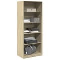 Miniatyrbilde 4 av 11: vidaXL Garderobe sonoma eik 80x50x200 cm konstruert tre