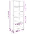 Miniatyrbilde 10 av 11: vidaXL Garderobe sonoma eik 80x50x200 cm konstruert tre