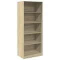 Miniatyrbilde 1 av 11: vidaXL Garderobe sonoma eik 80x50x200 cm konstruert tre