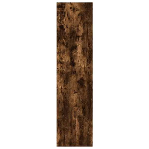 vidaXL Garderobe røkt eik 80x50x200 cm konstruert tre