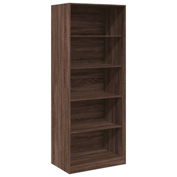 vidaXL Garderobe brun eik 80x50x200 cm konstruert tre