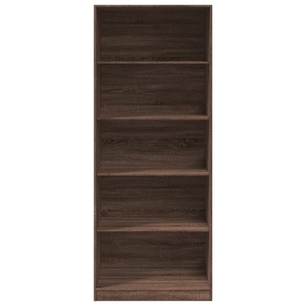 vidaXL Garderobe brun eik 80x50x200 cm konstruert tre