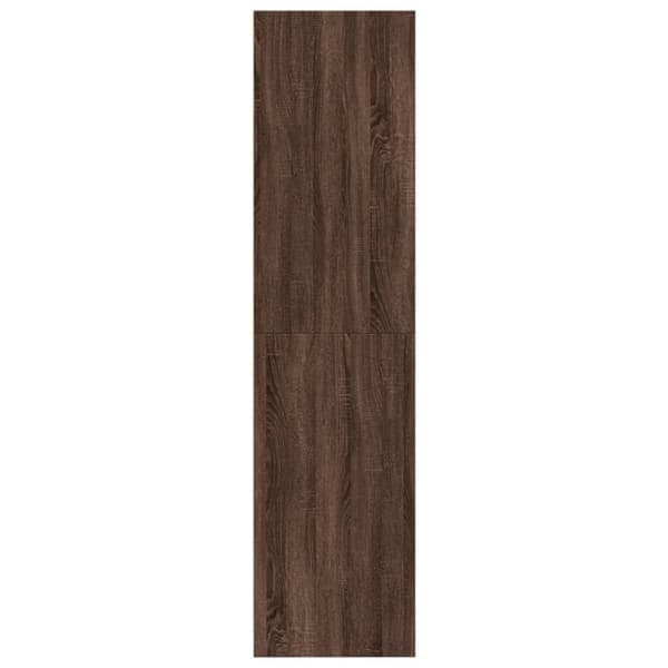 vidaXL Garderobe brun eik 80x50x200 cm konstruert tre