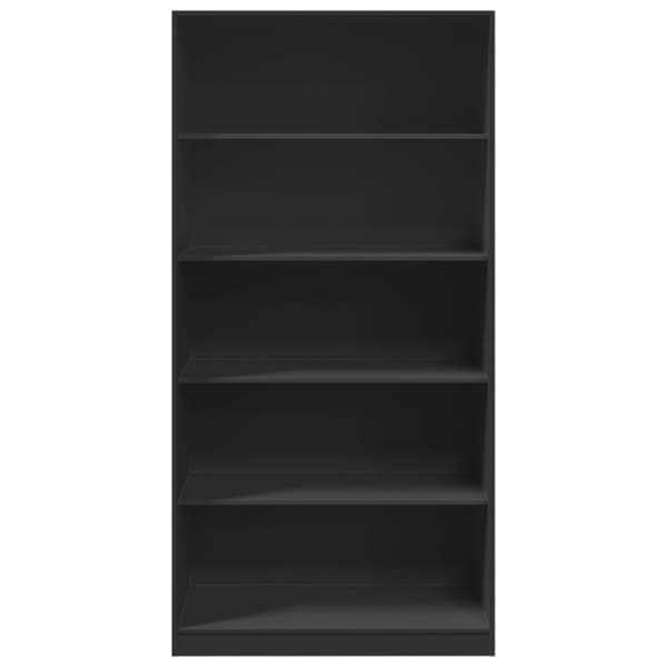 vidaXL Vaatekaappi musta 100x50x200 cm lastulevy