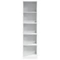 Miniatyrbilde 5 av 10: vidaXL Garderobe hvit 50x50x200 cm konstruert tre