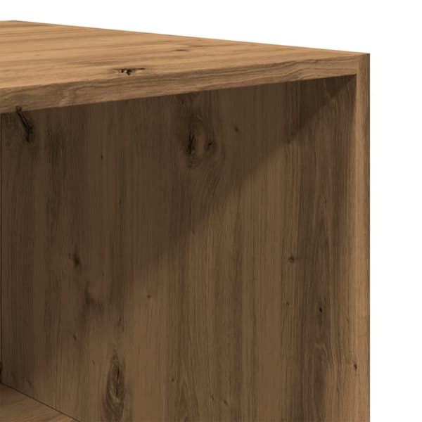 vidaXL Garderobe artisan eik 100x50x200 cm konstruert tre
