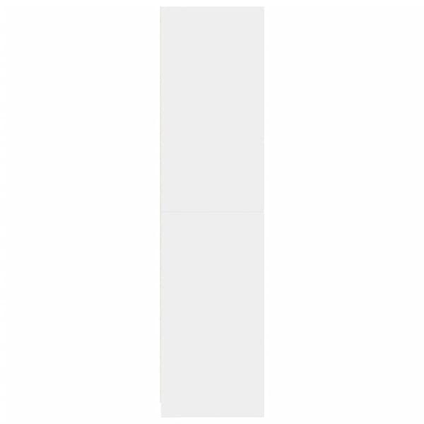 vidaXL Garderobeskap hvit 100x50x200 cm sponplate