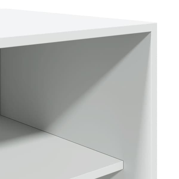 vidaXL Garderobeskap hvit 100x50x200 cm sponplate