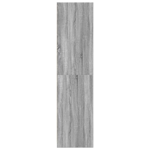 vidaXL Garderobe grå sonoma 80x50x200 cm konstruert tre