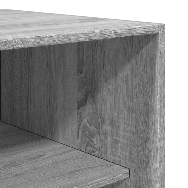 vidaXL Garderobe grå sonoma 80x50x200 cm konstruert tre