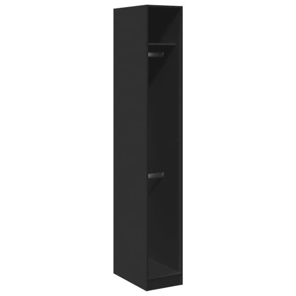vidaXL Garderobe svart 30x50x200 cm konstruert tre