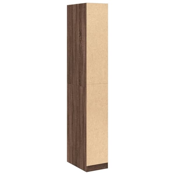 vidaXL klædeskab 30x50x200 cm konstrueret træ brun egetræsfarve