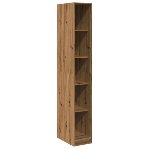 vidaXL Garderobe artisan eik 30x50x200 cm konstruert tre