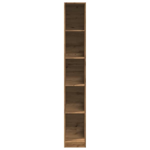 vidaXL Garderobe artisan eik 30x50x200 cm konstruert tre