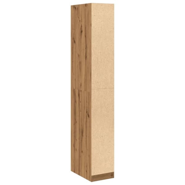 vidaXL Garderobe artisan eik 30x50x200 cm konstruert tre