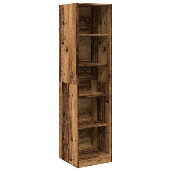 vidaXL klædeskab 50x50x200 cm konstrueret træ gammelt træ-look