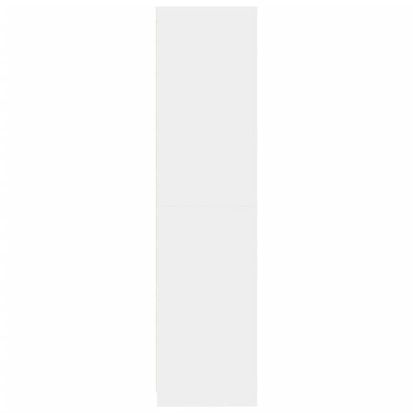 vidaXL klædeskab 100x50x200 cm konstrueret træ hvid