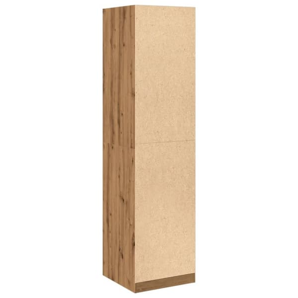 vidaXL klædeskab 50x50x200 cm konstrueret træ egetræslook