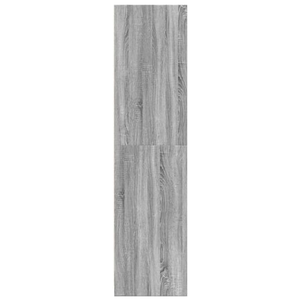 vidaXL Garderobe grå sonoma 80x50x200 cm konstruert tre