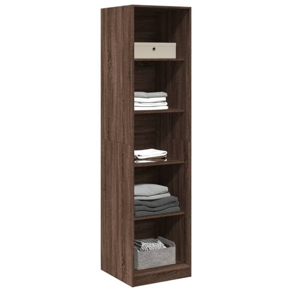 vidaXL Garderobe brun eik 50x50x200 cm konstruert tre