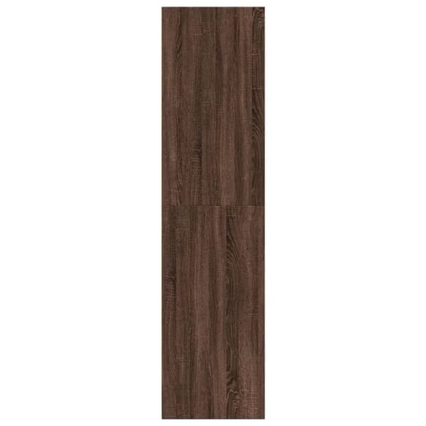 vidaXL Garderobe brun eik 80x50x200 cm konstruert tre