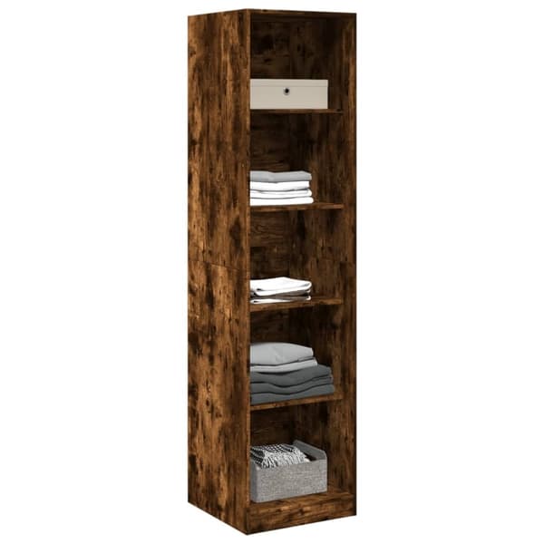 vidaXL Garderobe røkt eik 50x50x200 cm konstruert tre