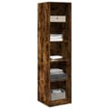 Miniatyrbilde 4 av 11: vidaXL Garderobe røkt eik 50x50x200 cm konstruert tre