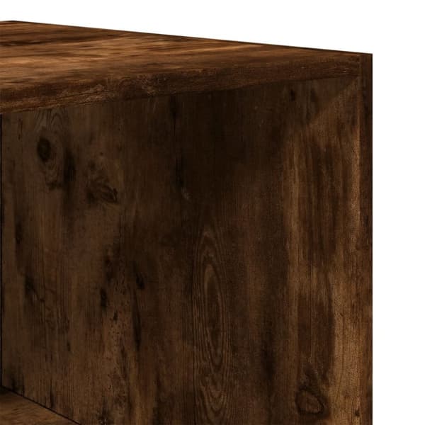 vidaXL Garderobe røkt eik 50x50x200 cm konstruert tre