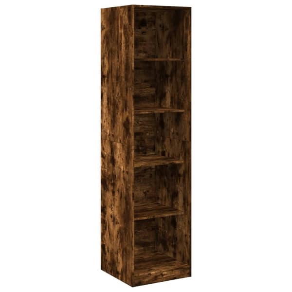 vidaXL Garderobe røkt eik 50x50x200 cm konstruert tre