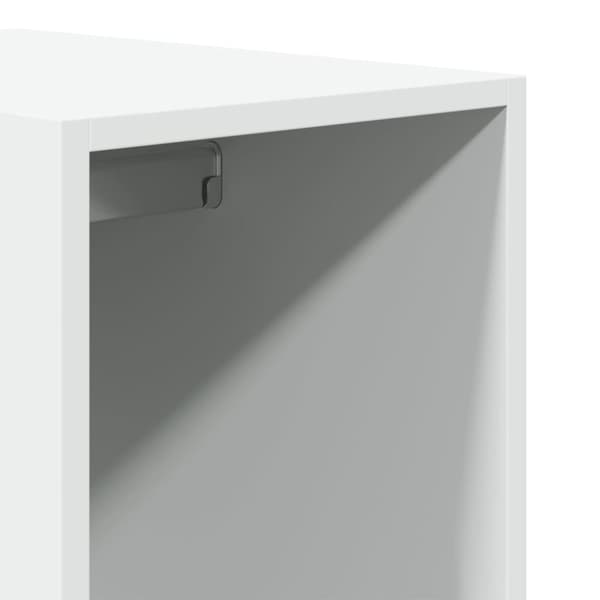 vidaXL Garderob vit 30x50x200 cm konstruerat trä