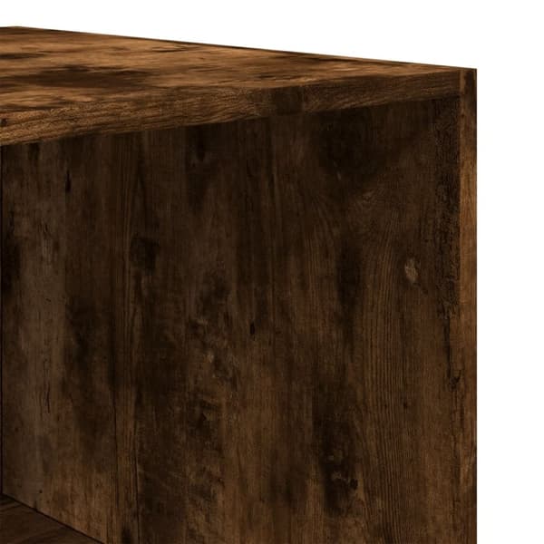 vidaXL Klädskåp rökfärgad ek 100x50x200 cm konstruerat trä