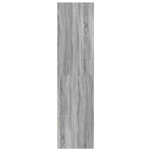 vidaXL Vaatekaappi harmaa Sonoma 80x50x200 cm tekninen puu