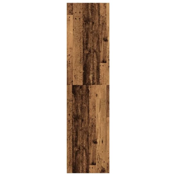 vidaXL klædeskab 80x50x200 cm konstrueret træ gammelt træ-look