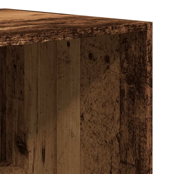 vidaXL klædeskab 80x50x200 cm konstrueret træ gammelt træ-look