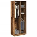 Miniatyrbillede 2 af 11: vidaXL klædeskab 80x50x200 cm konstrueret træ gammelt træ-look
