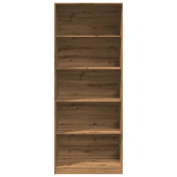 vidaXL klædeskab 80x50x200 cm konstrueret træ egetræslook
