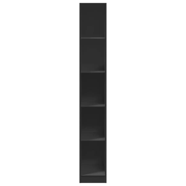 vidaXL klædeskab 30x50x200 cm konstrueret træ sort