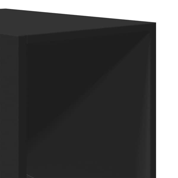vidaXL klædeskab 30x50x200 cm konstrueret træ sort